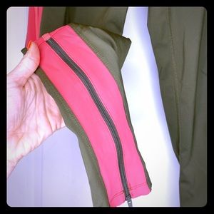 Olive & pink joggers